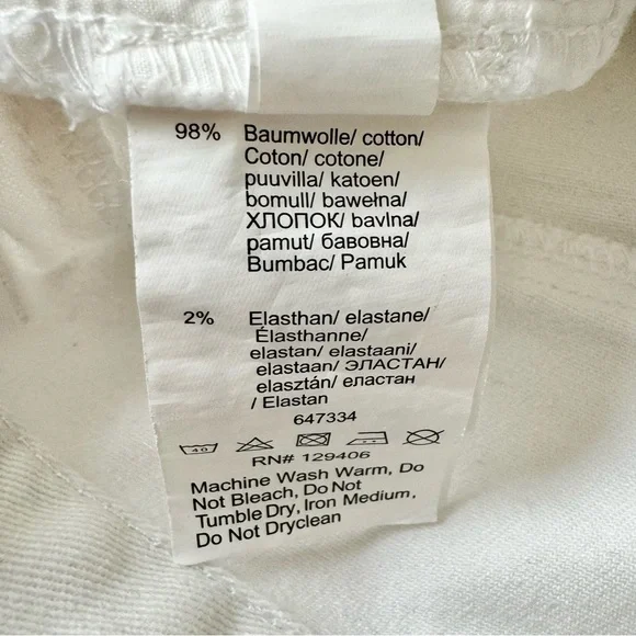 VENUS Cutoff White Jean Shorts, Size 4 - Picture 10 of 11